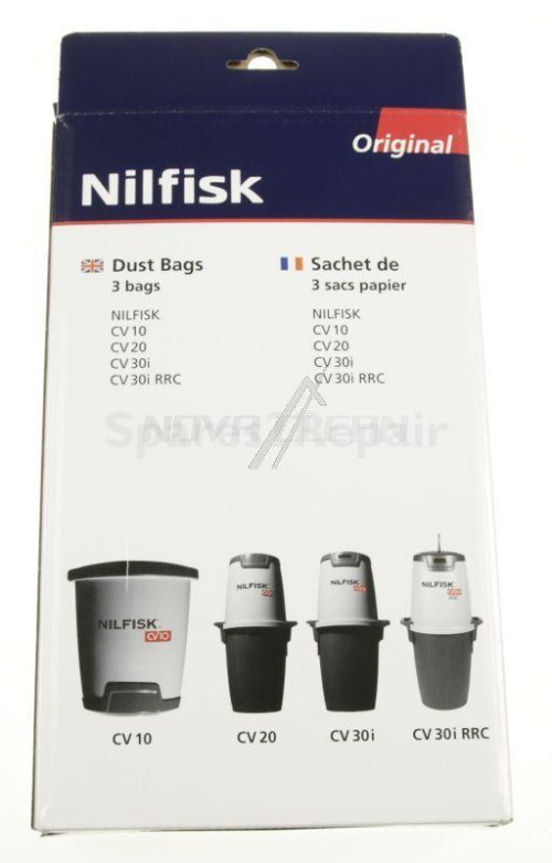 Sáčky do vysávačov Nilfisk CV 10, CV 20, CV 30i, CV 30i RRC - Originál