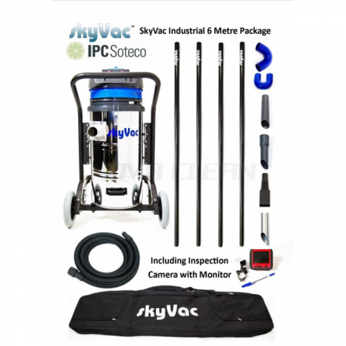 Priemyselný vysávač SKYVAC INDUSTRIAL do výšok s kamerovým systémom