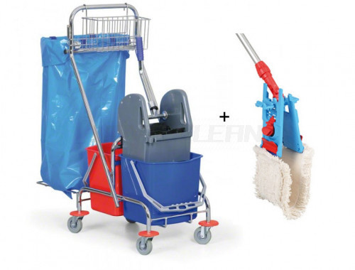 Upratovací PROFI set - vozík MASTER PRO LINE 217 + komplet PROFI mop